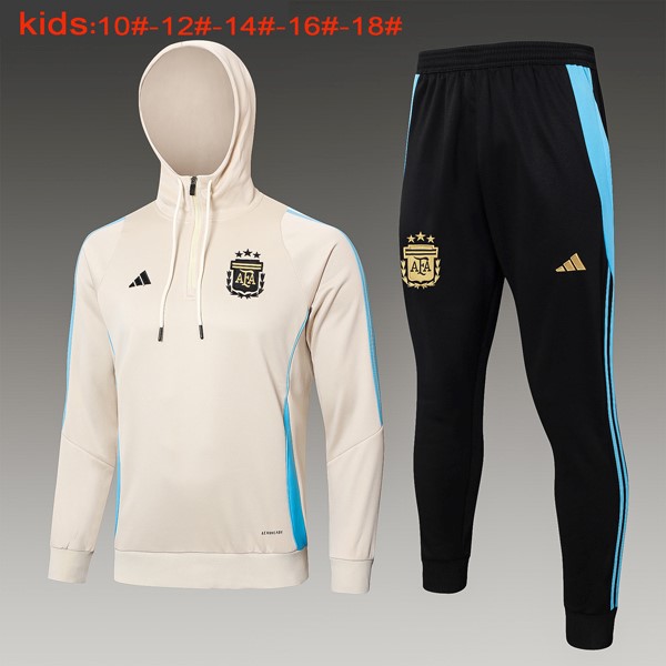 Niños Sudadera Con Capucha Argentina 2024-25 Amarillo 3